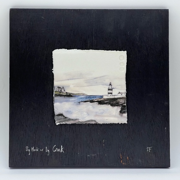 By Hook or by Crook Stephen Farnan Porcelain Art Decor Ocean Nautical Lighthouse